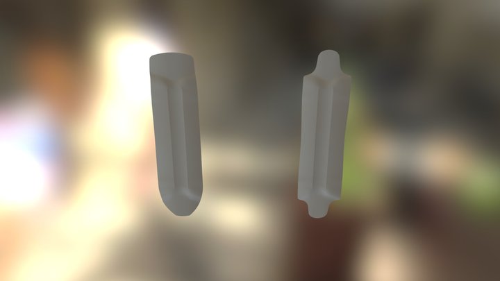 Wide Radial Drop Boards W 3D Model