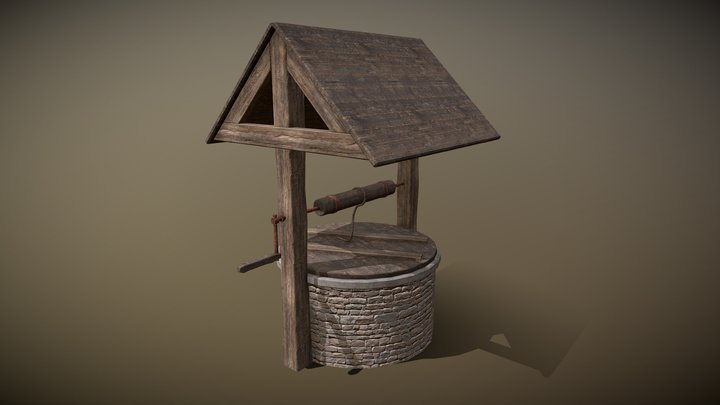An Old Wishing Well 3D Model