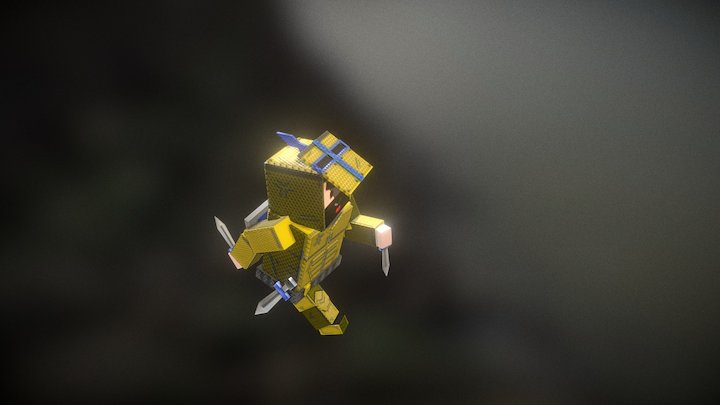 Dungeon Dude Running 3D Model