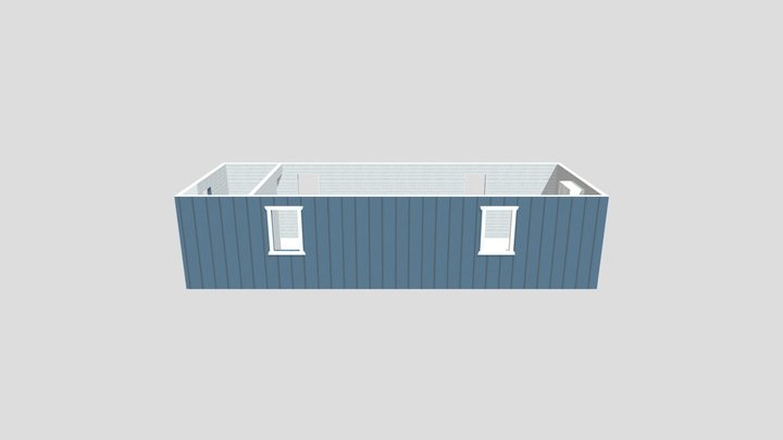 shedTinyhousefloorplan12x32wfurnishings 3D Model