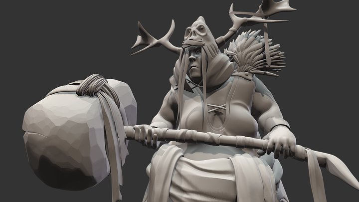 Hamerith Witch of The Wilds 3D Model