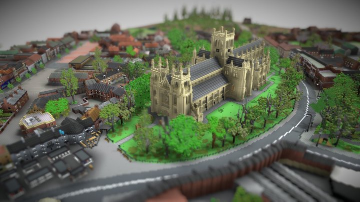 Selby Town in Minecraft 3D Model