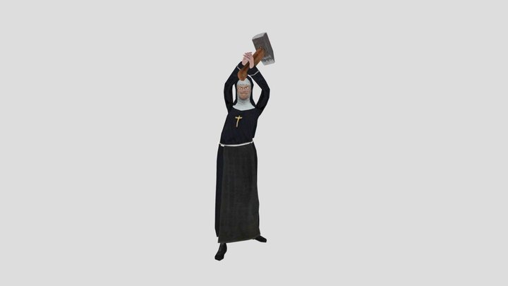 Evil Nun 3 Mod: Madeline Animated 3D Model