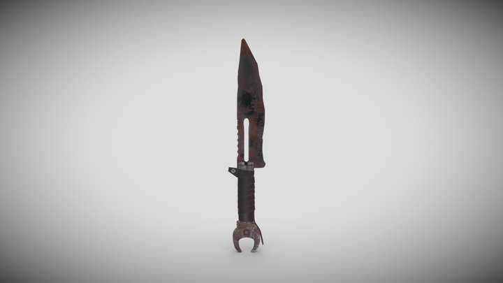 Rusty Knife 3D Model