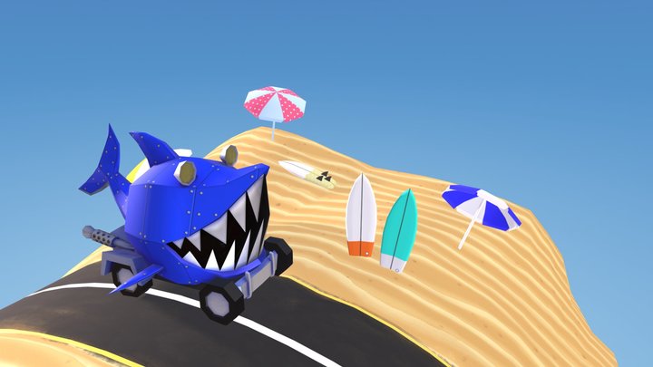 Frenzy! The SharkCar 3D Model