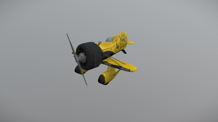 Rustairborn plane - 1931 Gee Bee Model Z Racer 3D Model