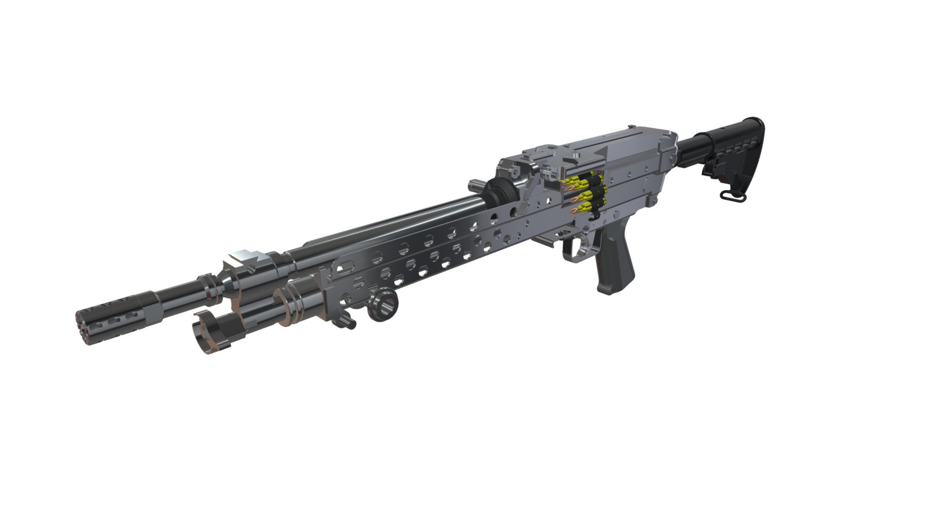FN Minimi_ Mk46 — Sketchfab embed 3D viewer