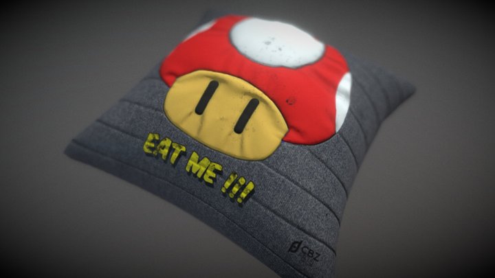 Baby Mario Pillow 3D Model