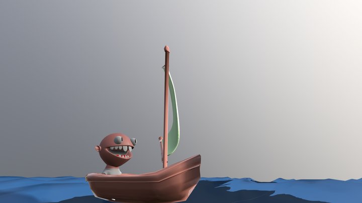 JWebb- Little Sail Boat 3D Model