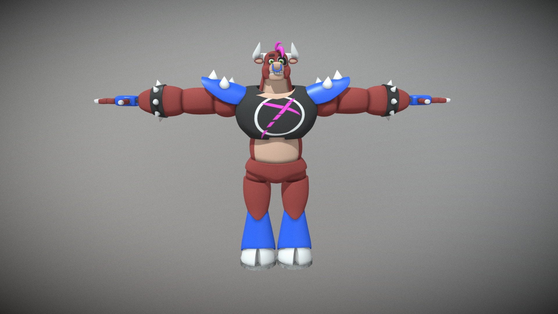 FNAF Security Breach Characters - A 3D model collection by MarshArt -  Sketchfab