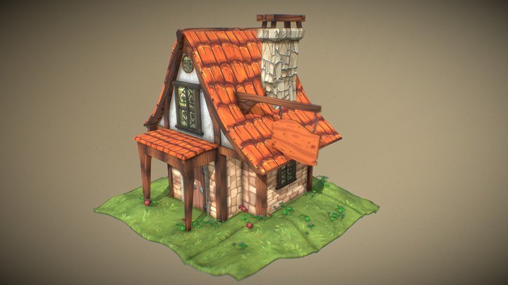 Medieval House 3D Model