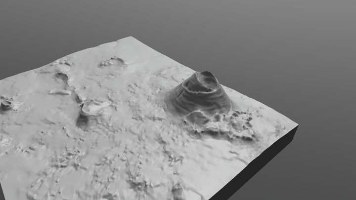 Capulin Volcano (Scoria Cone) 3D Model