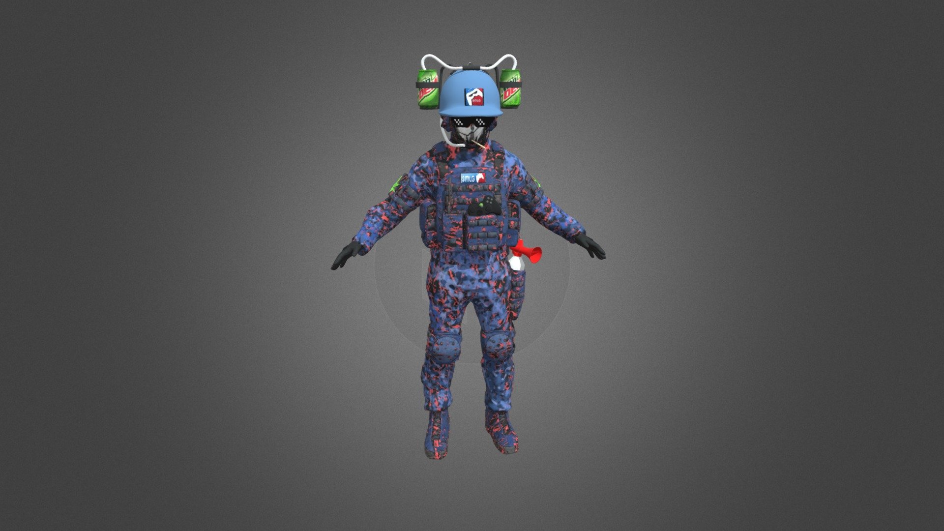 $MLG Mascot - MLChief - Download Free 3D model by $MLG ...