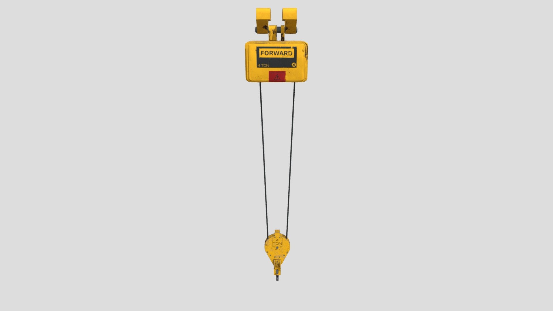 Scifi Crane Hoist and Load Block 4K Buy Royalty Free 3D model by