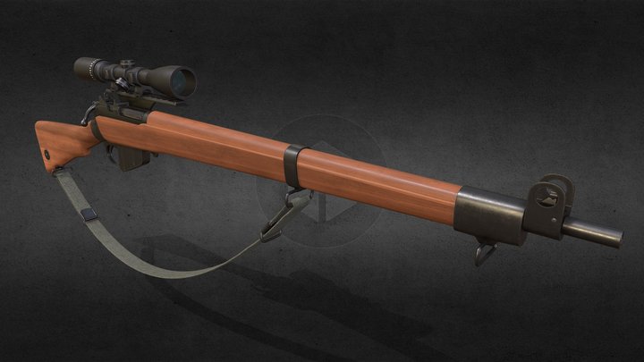 Lee-Enfield look-alike 3D Model