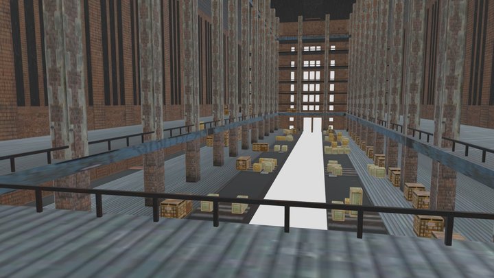 Huge Warehouse 3D Model