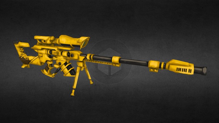 Sniper rifle - The Wasp 3D Model