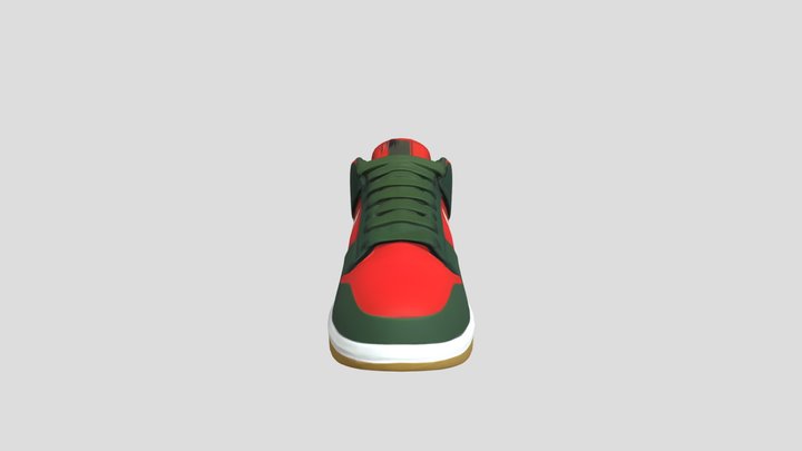 Colorful athletic shoe 3D Model