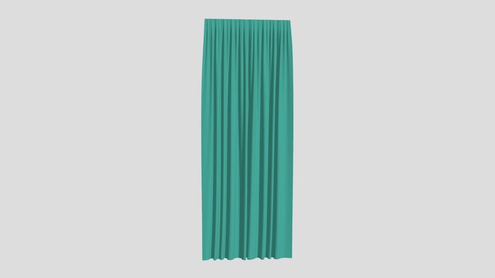 Curtain Wet Cloth 3D Model