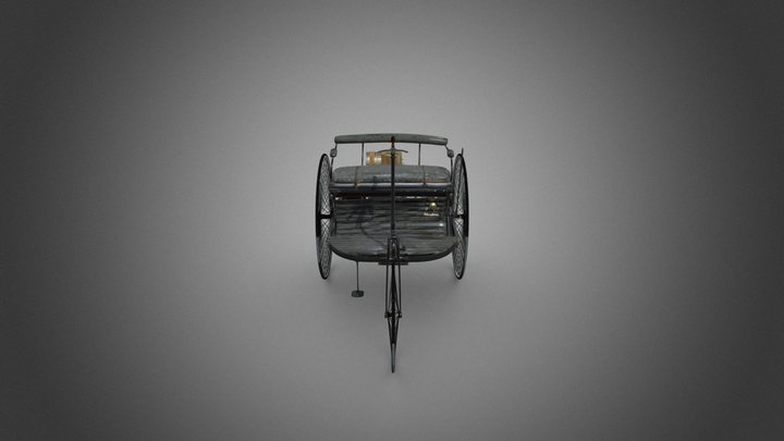 Erster Dreirad-Motorwagen von Carl Benz 3D Model
