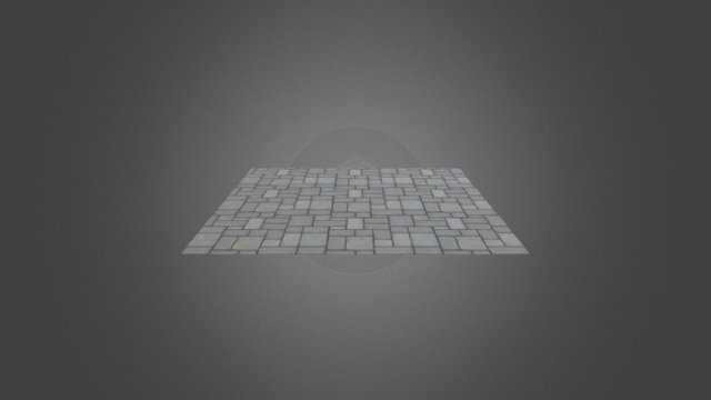Hand painted stone tiles 3D Model