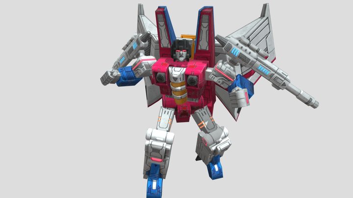 Transformers Earth Wars Cybertron Starscream 3D Model