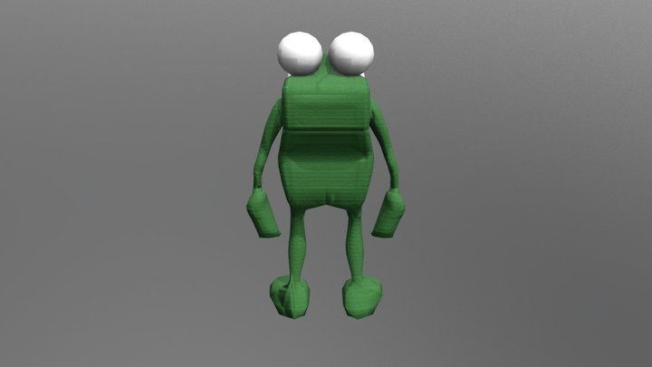 Soft Toy Frog 3D Model