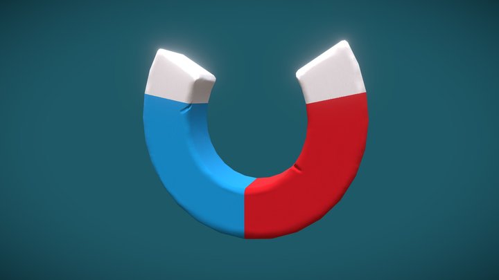 Stylised Magnet 3D Model