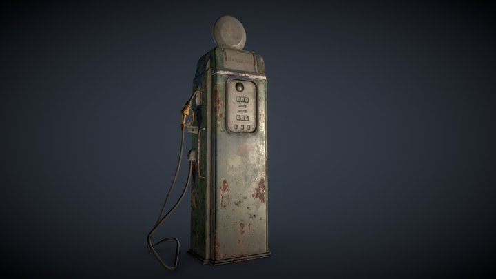 The gas pump 3D Model