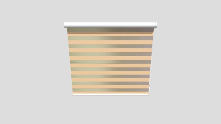 Korean Curtain Blinder 3D Model