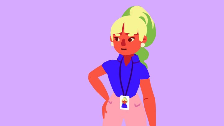 Jackie The Intern - FanART 3D Model