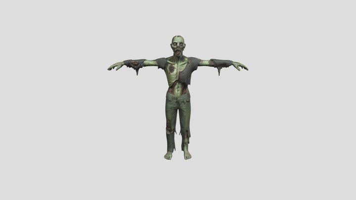 Zombie Stance 3D Model