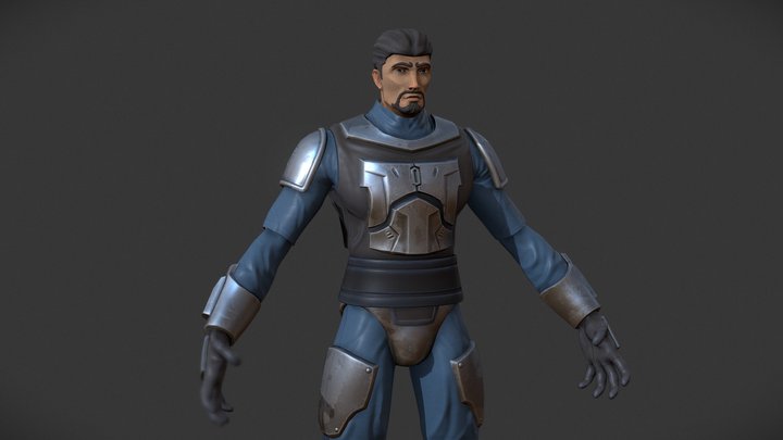 Mandalorian 3D Character Model 3D Model