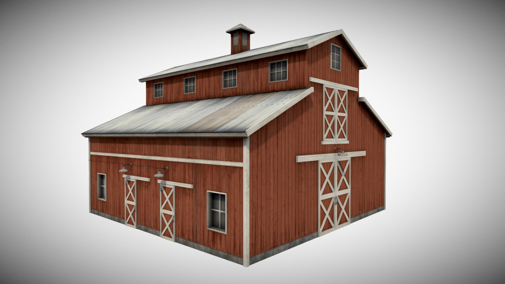 3D model Barn Shed - This is a 3D model of the Barn Shed. The 3D model is about a small wooden house.