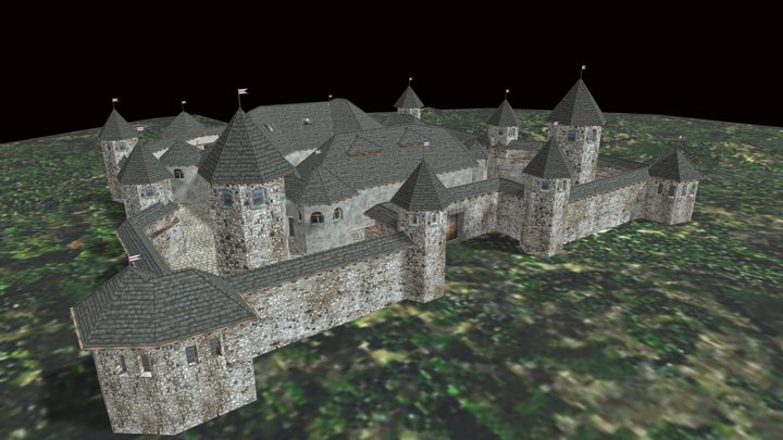 Castle II – Free 3D Model STL