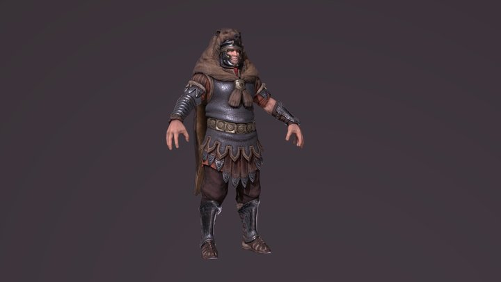 Roma Soldier 3D Model