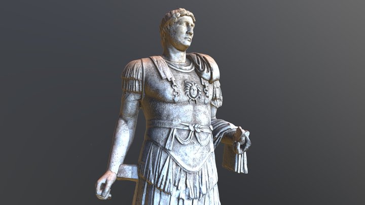 Roman Emperor Hadrian 3D Model