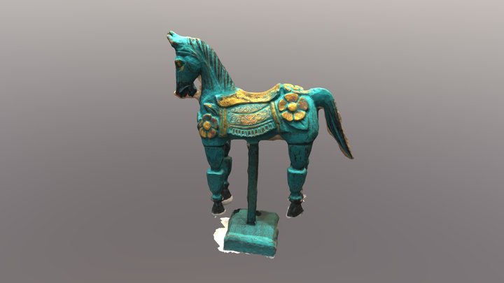 Wooden Trojan Horse 3D Model