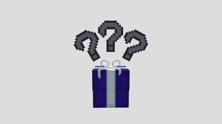 Purple Present (Mystery Box) 3D Model