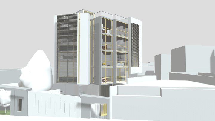 Propuesta de departamentos multifamiliares 3D Model