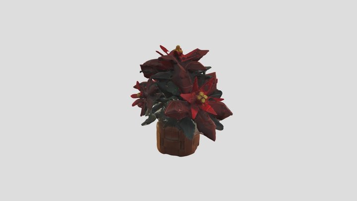 Winter Themed Lego flower 3D Model