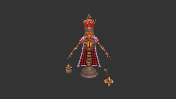King 01 3D Model