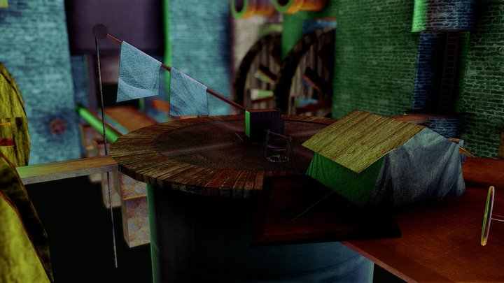 Underground Water Channel - 14k tris 3D Model