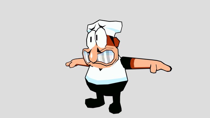 Peppino (Low Poly) 3D Model