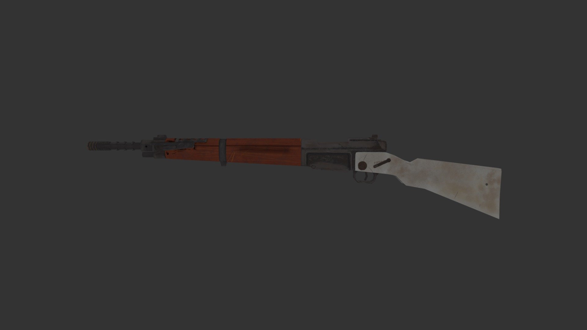 Low-poly Paratrooper Rifle