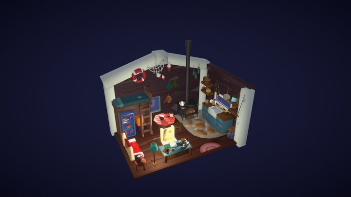 Fisherman House 3D Model