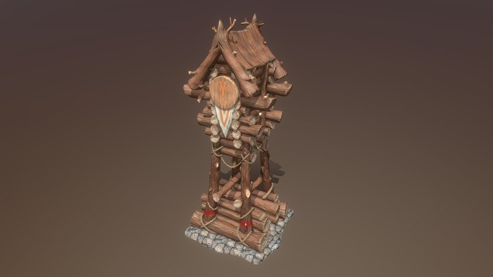 Stylized Tower Grade II 3D Model