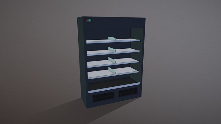 Lowpoly Store Fridge – Modello 3D gratuito STL