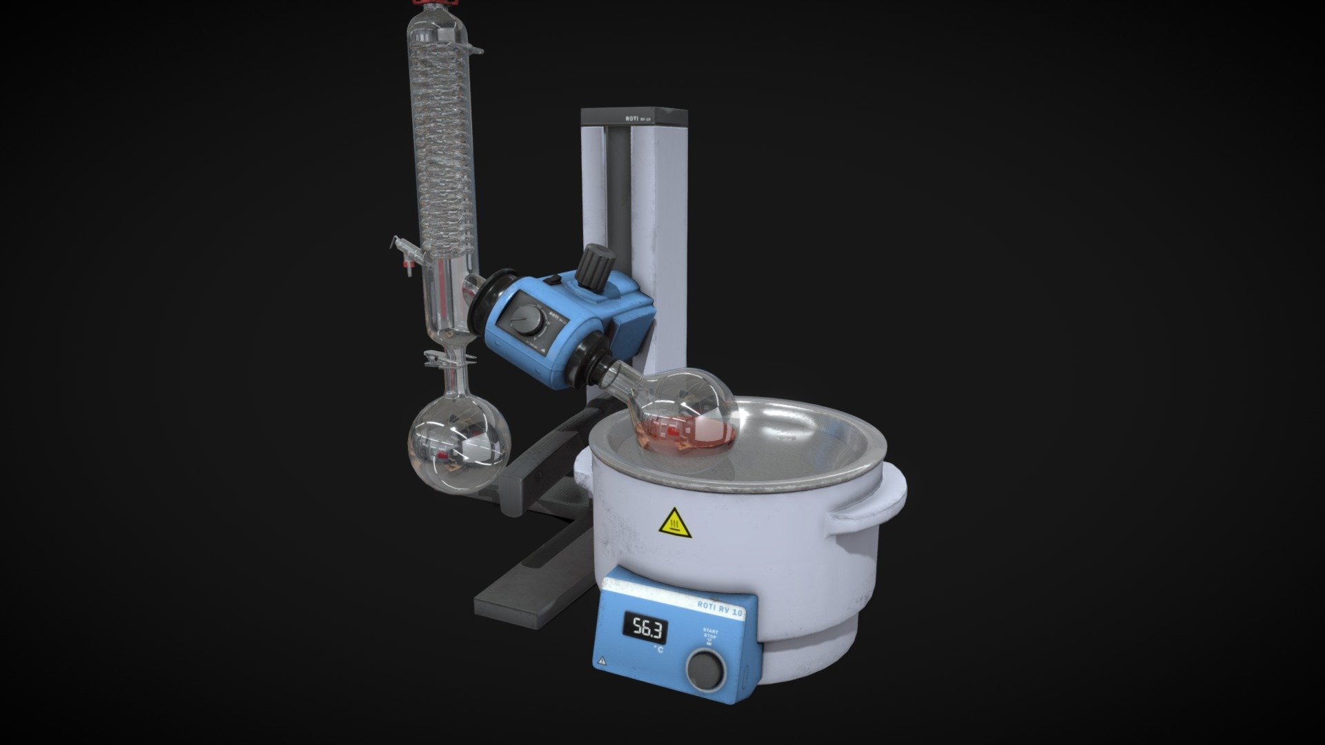 Rotary Evaporator (Rotovap) 3D model by Robin St (robinst) [47eeaeb