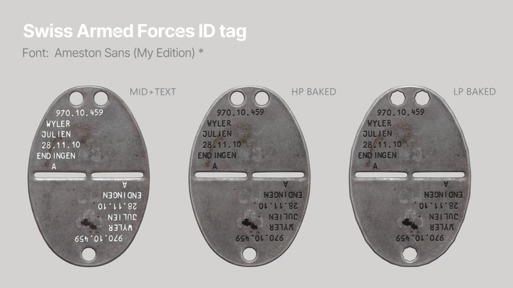DOGTAG  / Switzerland / v2 3D Model